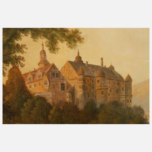 F. Johann, Herbstlandschaft mit Schloss