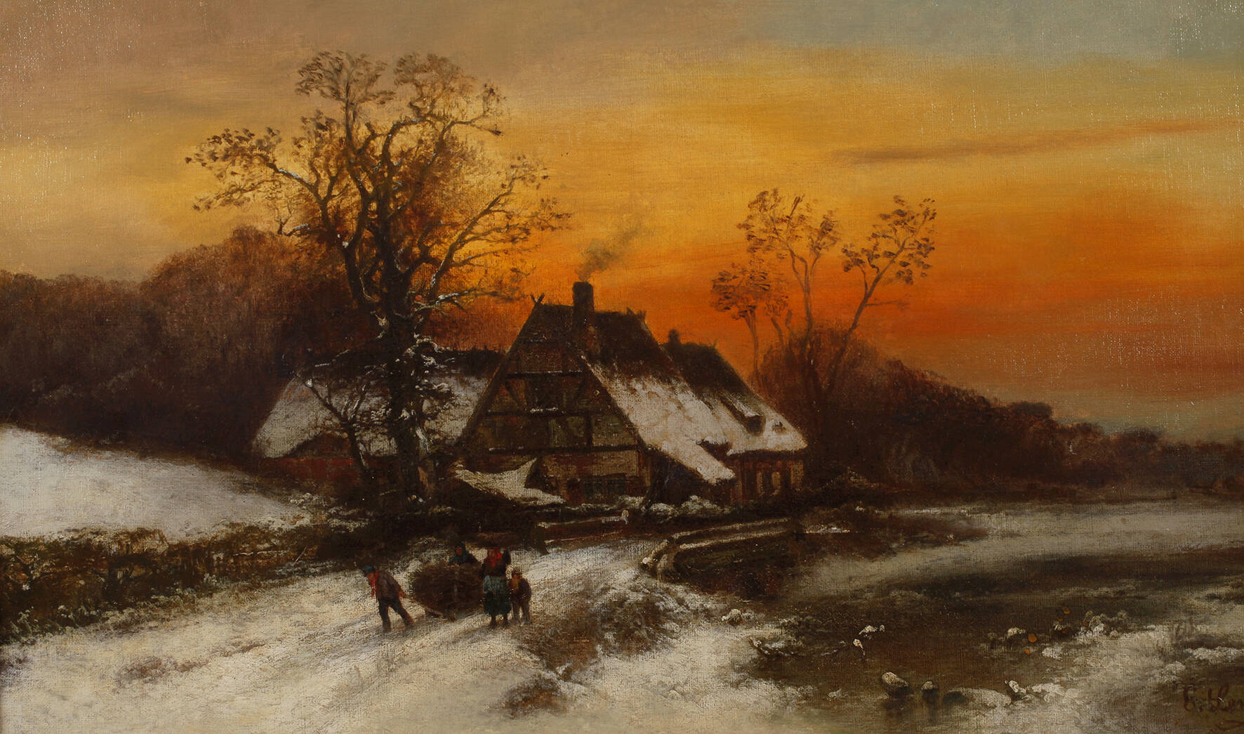 E. Lenz, Winterabend