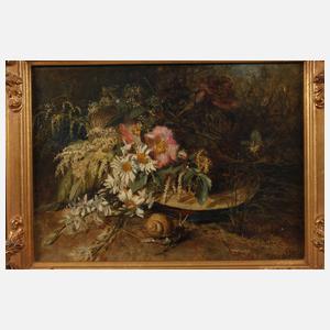 Anna Peters, Wildblumen mit Weinbergschnecke