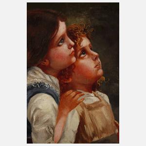 E. Rother, Staunende Kinder im Wald