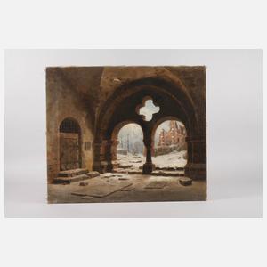 Alb. Sturm, Winterliches Klosteridyll