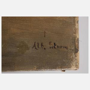 Alb. Sturm, Winterliches Klosteridyll