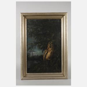 A. Wiemer, Eule im Baum