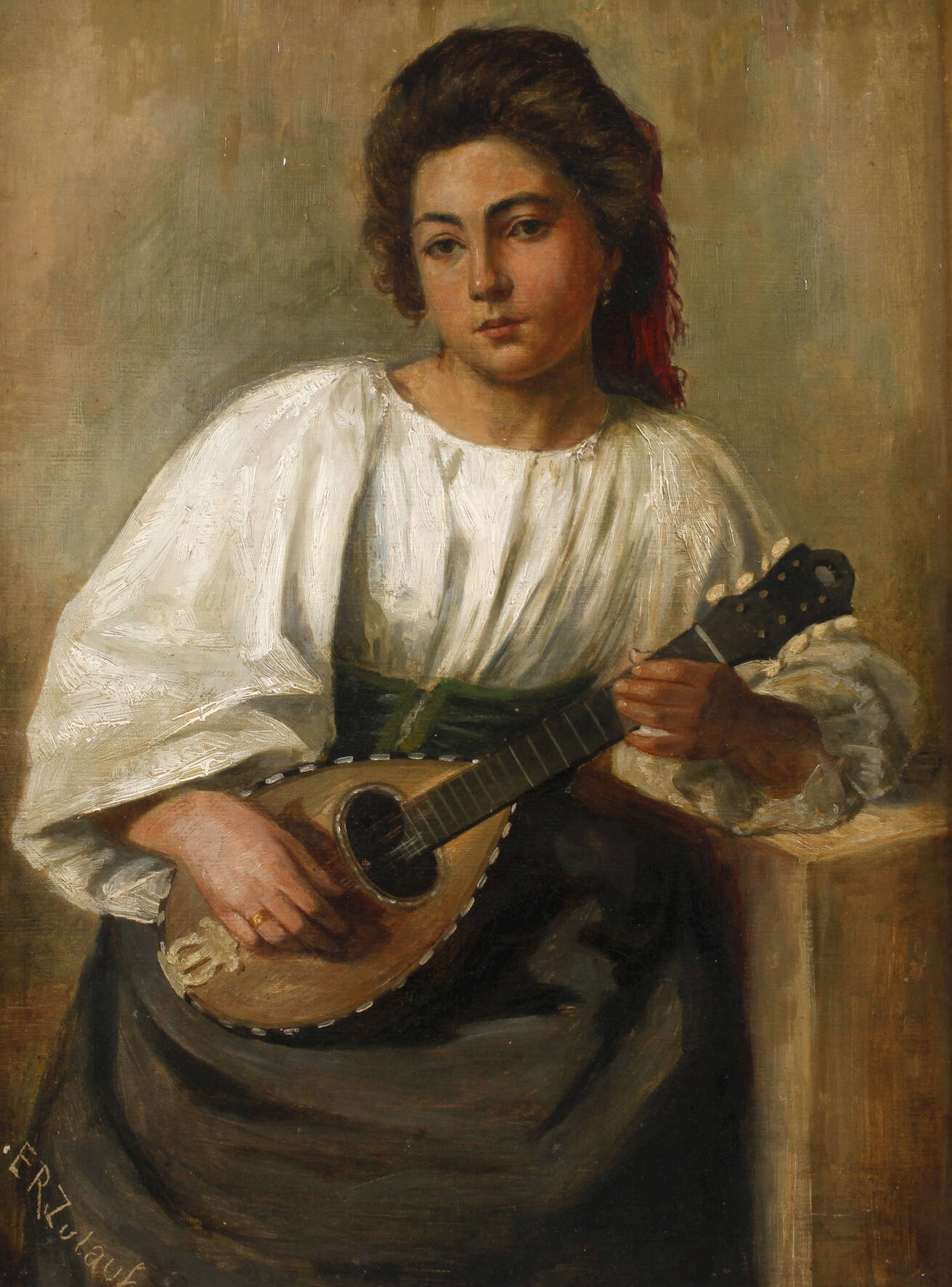 E. R. Zulauf, Mädchen mit Mandoline