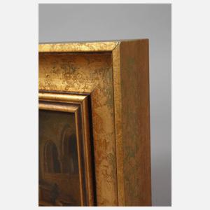 Kircheninterieur mit Dame