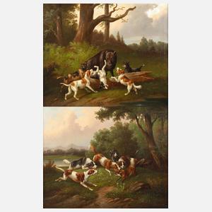 Paar Jagdbilder