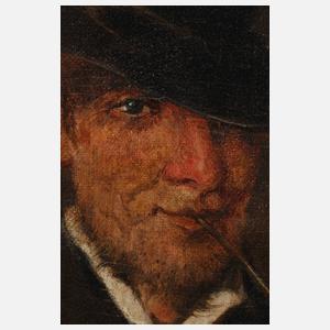 Vagabund mit Tonpfeife