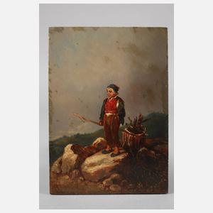 Portrait eines Bauernburschen