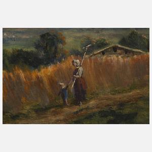 Sommerliche Alpenlandschaft mit Kirche