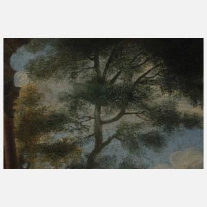 Arkadische Landschaft mit Tempelruinen