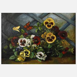 Stiefmütterchen mit Pfauenauge