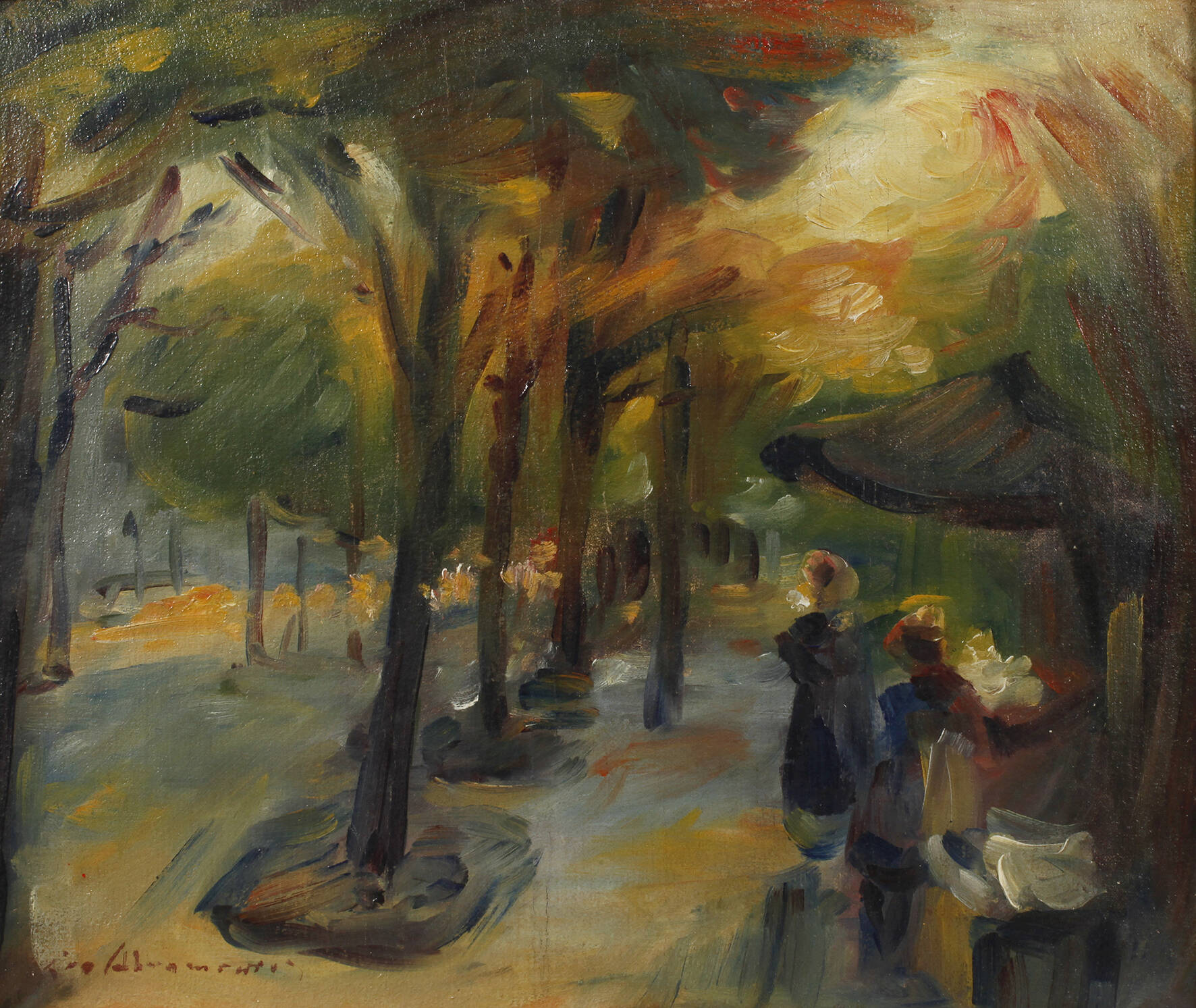 Leo Abramowicz, attr., Boulevardszene