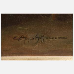 E. Ansen-Hoffmann, Kartenspieler im Weinkeller