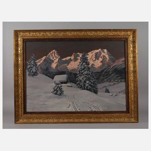 Alois Arnegger, Alpenglühen am Hohen Priel