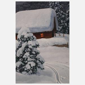 Alois Arnegger, Alpenglühen am Hohen Priel