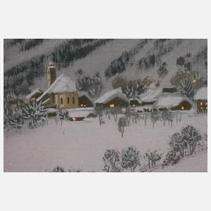 Alois Arnegger, Alpenglühen am Hohen Priel