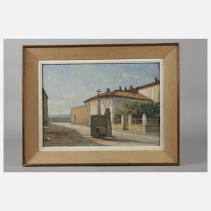 Gaston Barbantan, Brunnen auf dem Dorfplatz