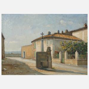 Gaston Barbantan, Brunnen auf dem Dorfplatz