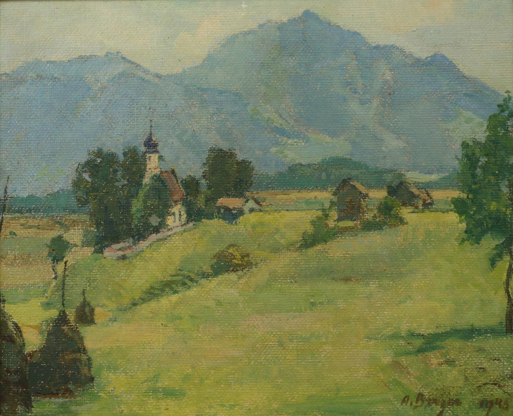 A. Berger, Oberbayerische Sommerlandschaft