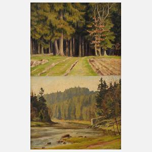 Ludwig Bürgel, Paar Landschaften