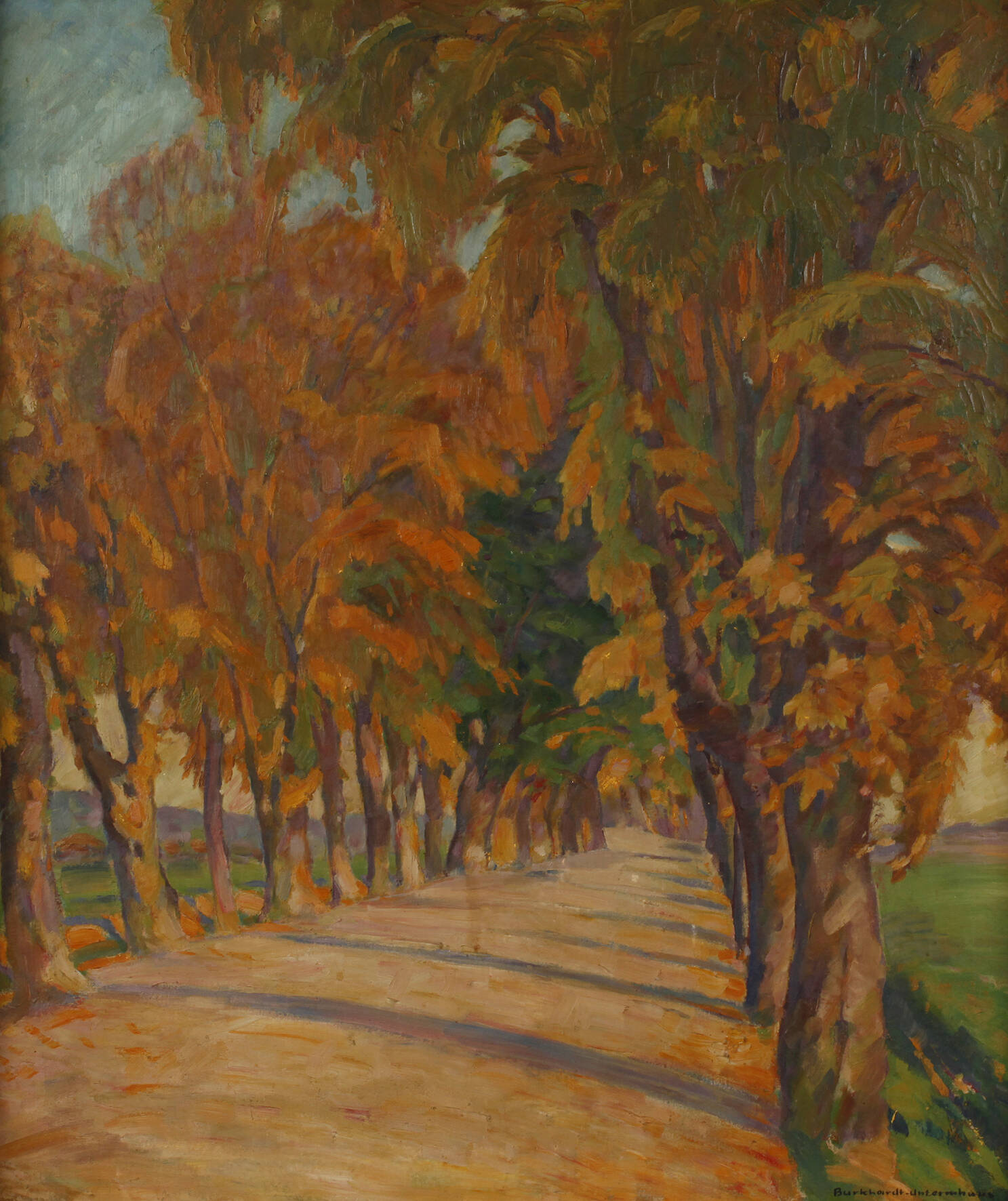 Richard Burkhardt-Untermhaus, Allee im Sonnenlicht