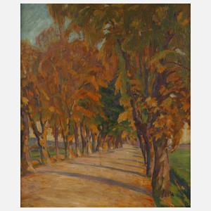 Richard Burkhardt-Untermhaus, Allee im Sonnenlicht