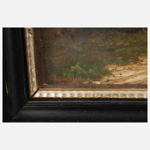 Erich Demmin, Wanderer in gewittriger Landschaft