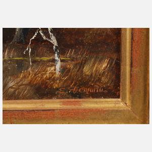 Erich Demmin, Entenjagd am Weiher