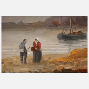 Erich Demmin, Abend am Seeufer