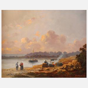 Erich Demmin, Abend am Seeufer