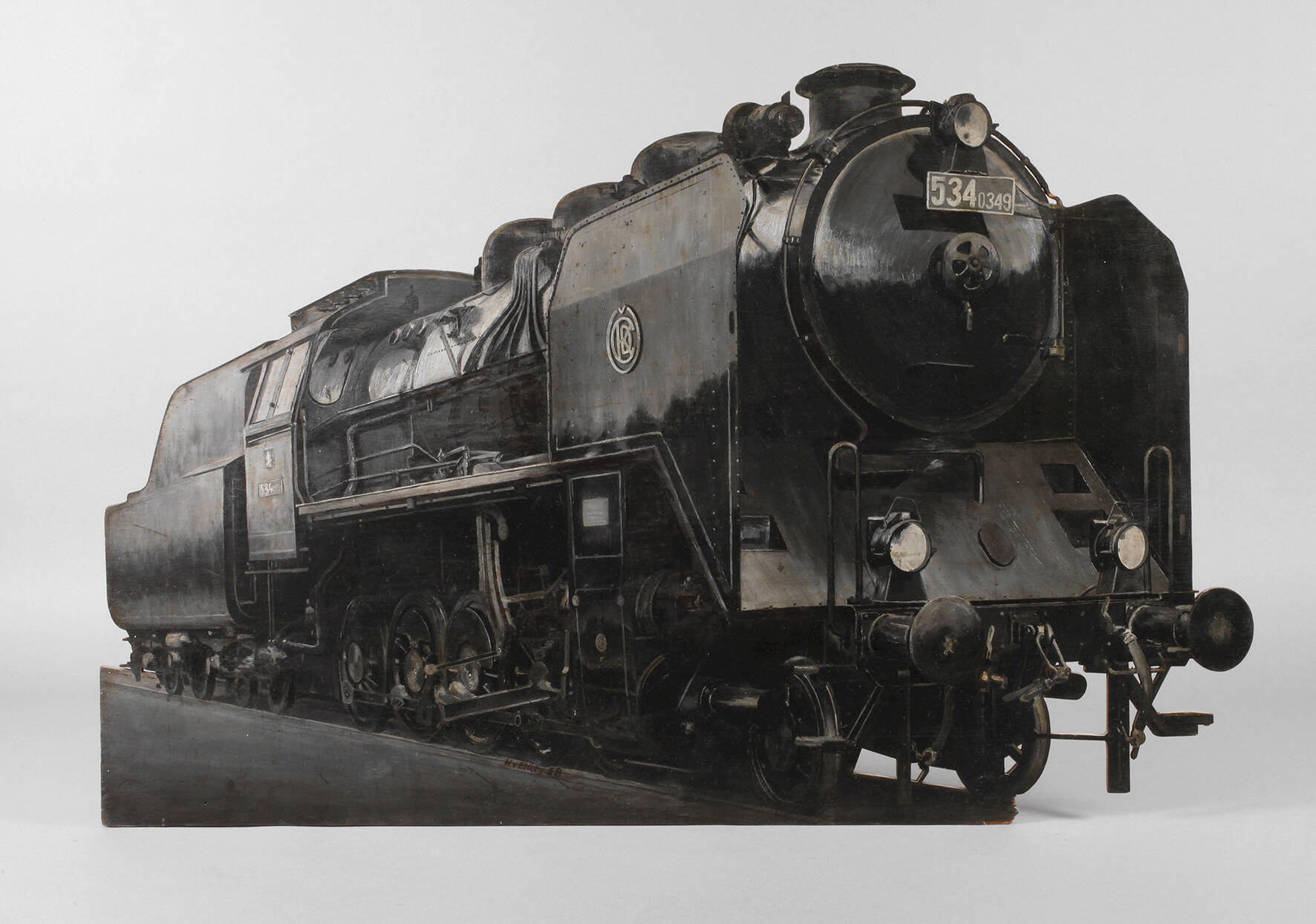 Hugo von Eicken, attr., Lokomotivdarstellung