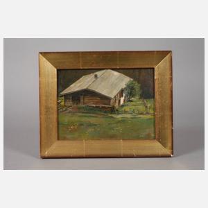 Willi G. Flingelli, "Bergbauernhaus bei Kitzbühel"