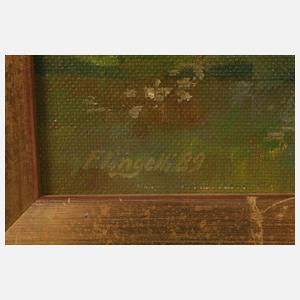 Willi G. Flingelli, "Bergbauernhaus bei Kitzbühel"