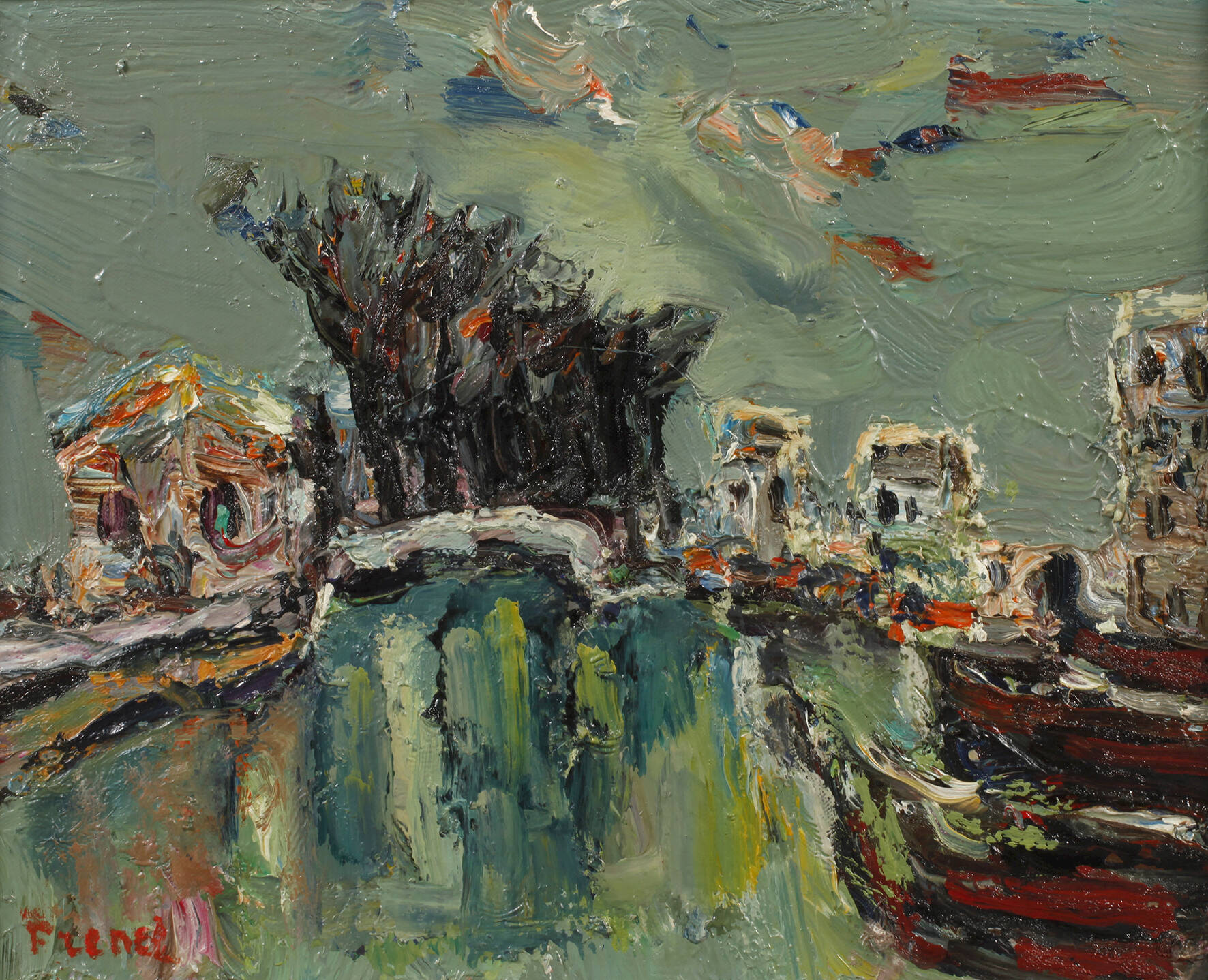 Yitzhak Frenkel, "Canal Porte de la Villette"