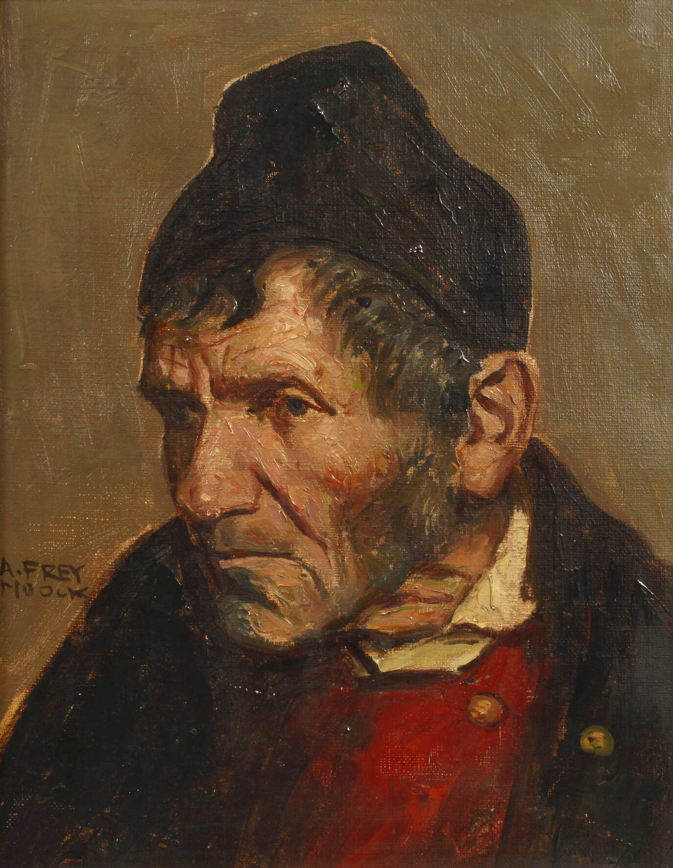 Adolf Frey-Moock, Männerportrait