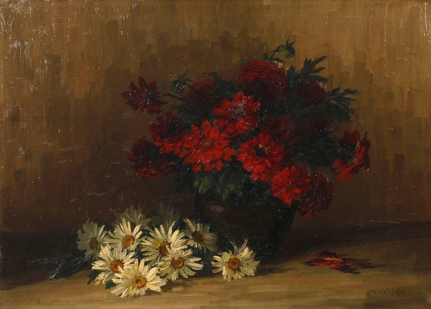 Franz van der Glas, attr., Blumenstillleben