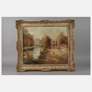 Ludwig Gschosmann, Bei der Parforcejagd