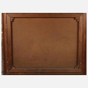 J. Heyn, Jagdhund mit Hasen