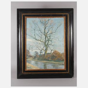 Arthur Viktor Huber, Baum in Vorfrühlingslandschaft