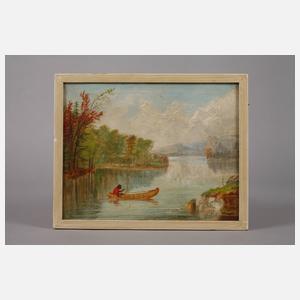 Georg Hart Hughes, Indianer im Kajak