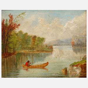 Georg Hart Hughes, Indianer im Kajak