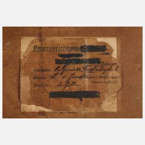 Ludwig von Jordan, Kanal in flacher Landschaft