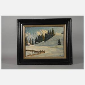 Elfriede Jungk, Alpine Winterlandschaft