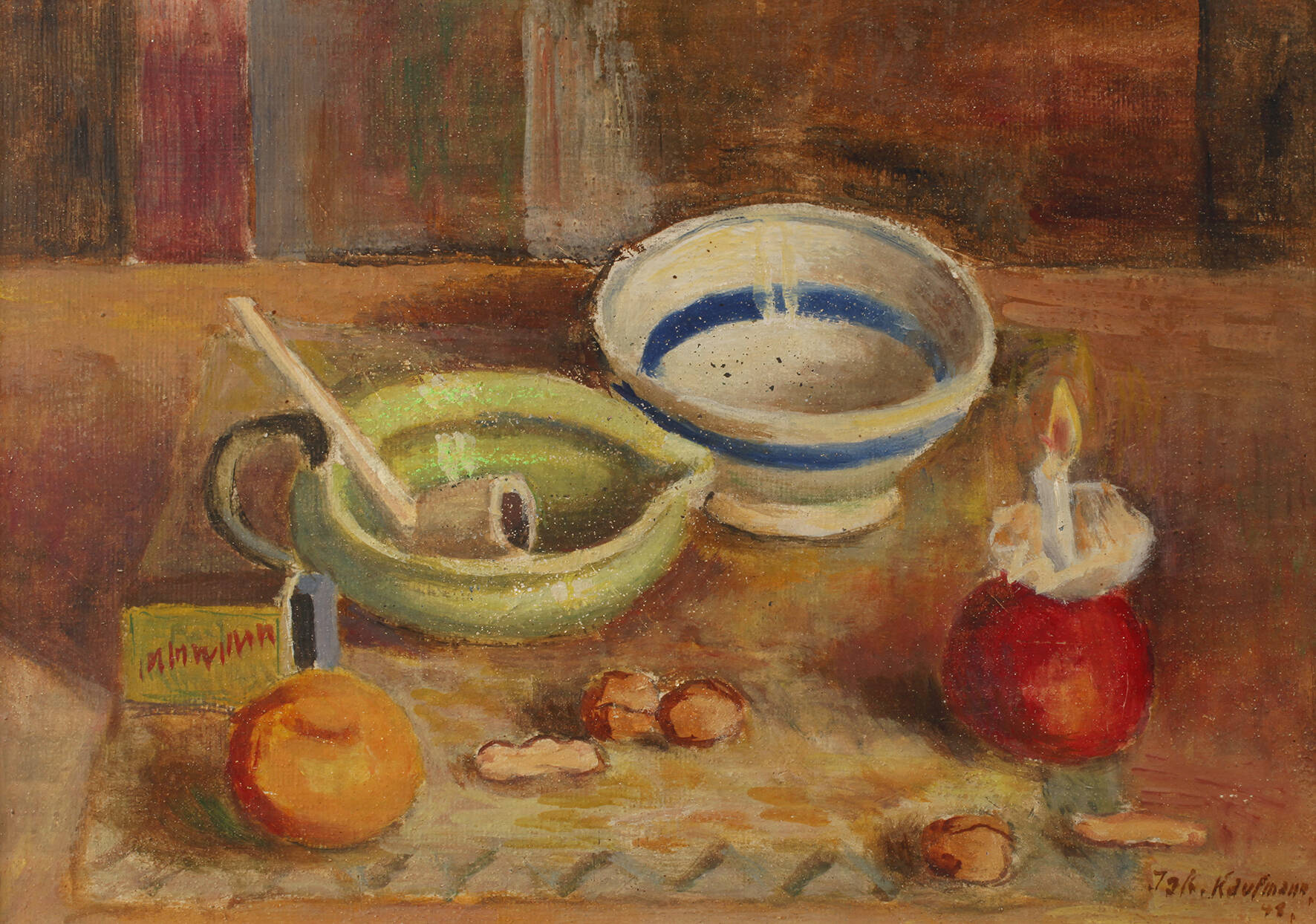 J. Kaufmann, Stillleben mit Kerze