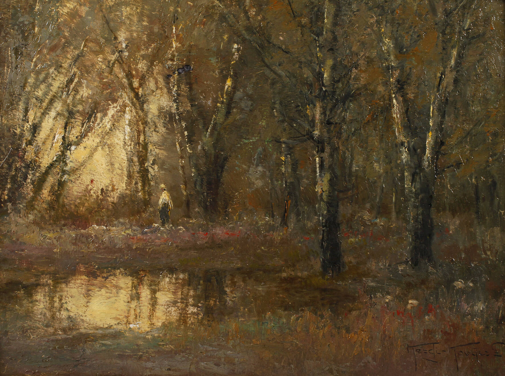 Lazlo Kezdy Kovacs, Am Waldweiher