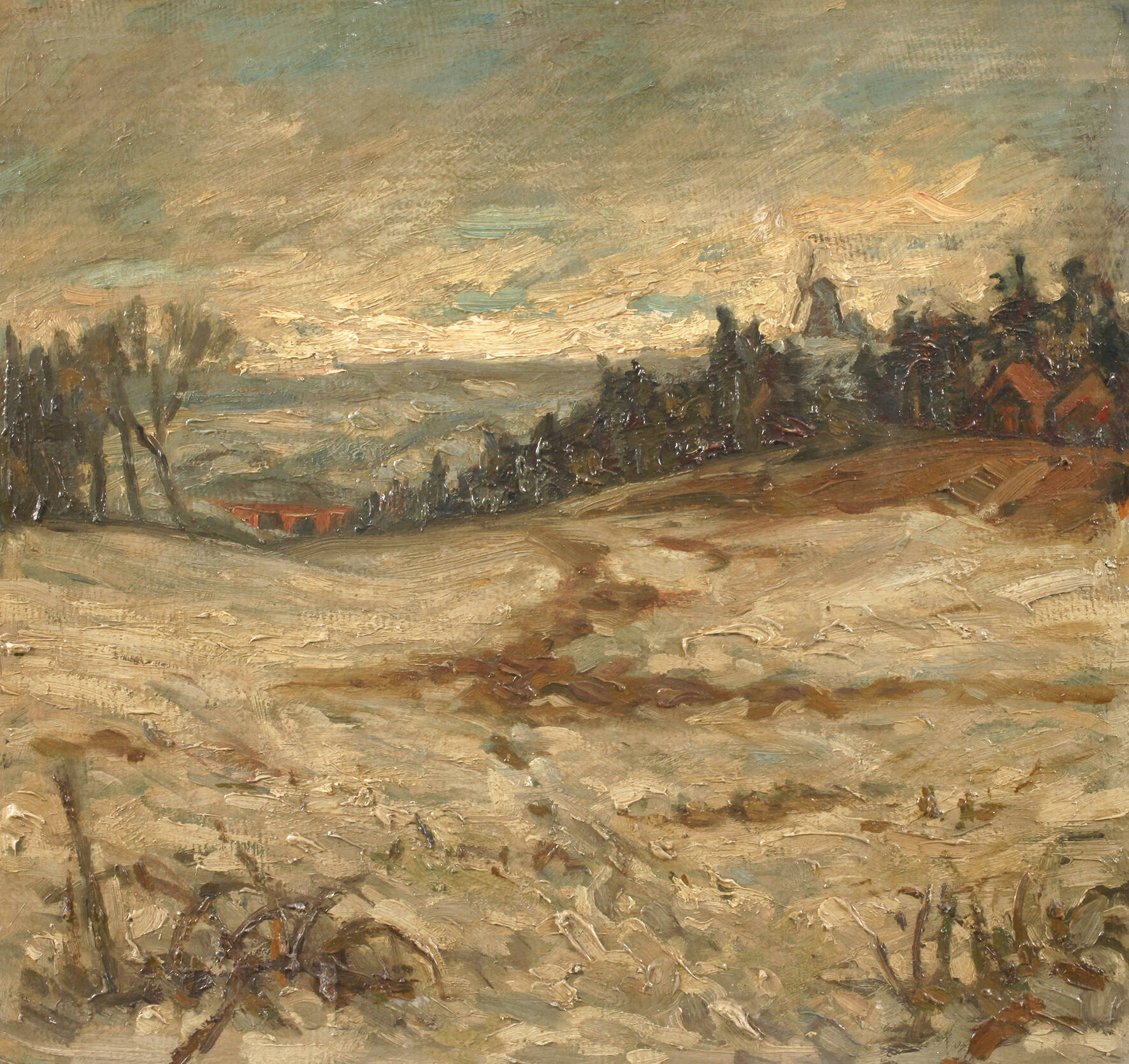 Prof. Walther Klemm, attr., Winterlandschaft