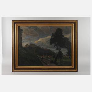 Ferdinand Kruis, attr., Die Harburg in Schwaben