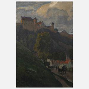 Ferdinand Kruis, attr., Die Harburg in Schwaben