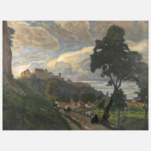 Ferdinand Kruis, attr., Die Harburg in Schwaben