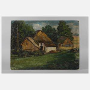 H. Katz, Blick auf einem Bauernhof